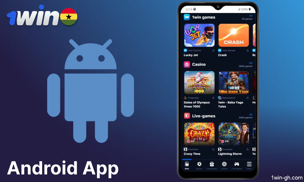 1win app for Android availavle in Ghana