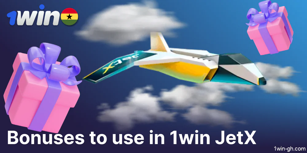 Bonuses and promotions available for Jet X players on 1win Ghana