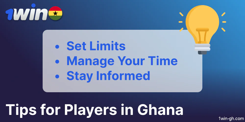 Tips and advice for Ghanaian gamblers on playing responsibly